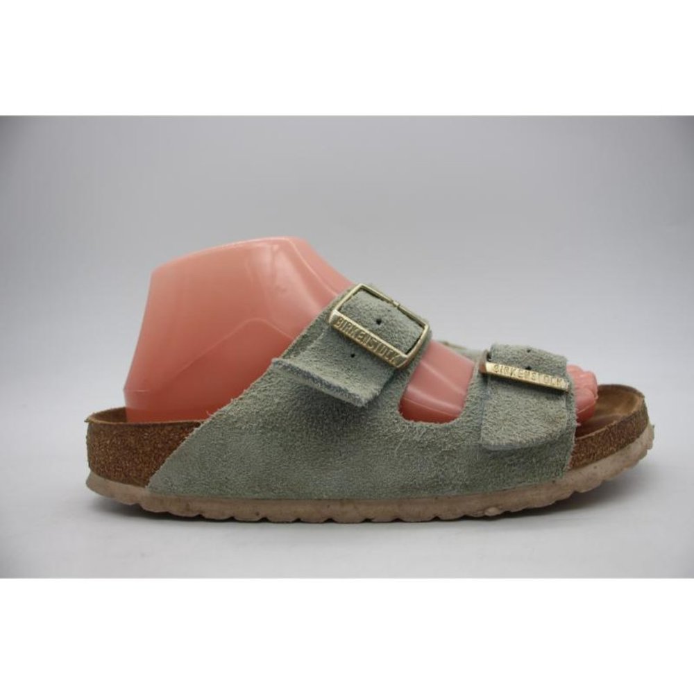 Birkenstock Arizona Soft Footbed Women's EUR 39 US 8 Taupe Suede 2 Straps